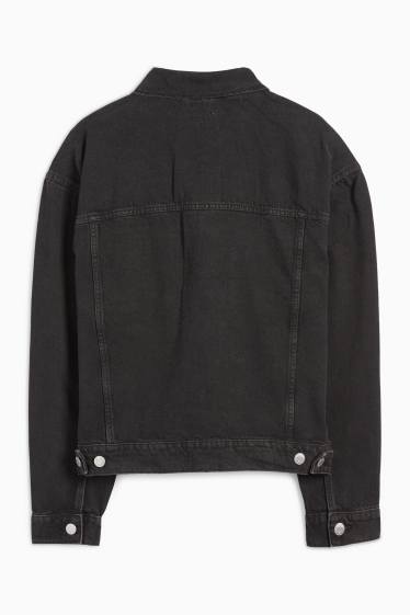 Herren - Oversized-Jeansjacke - dunkeljeansgrau