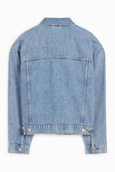 Herren - Oversized-Jeansjacke - helljeansblau