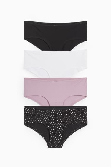 Women - Multipack of 4 - bikinis - black