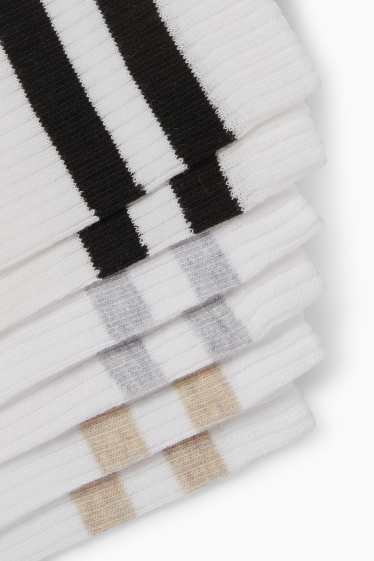 Women - Multipack of 3 - socks - ribbed - white