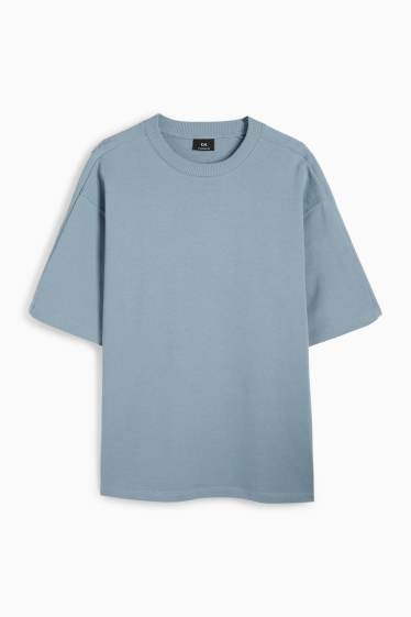 Bărbați - Tricou - supradimensionat - albastru