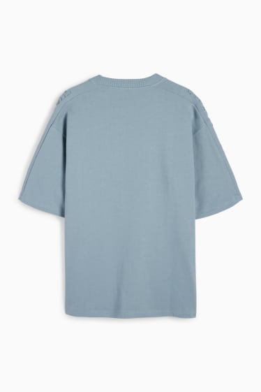 Bărbați - Tricou - supradimensionat - albastru