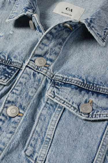 Herren - Jeans-Weste - helljeansblau