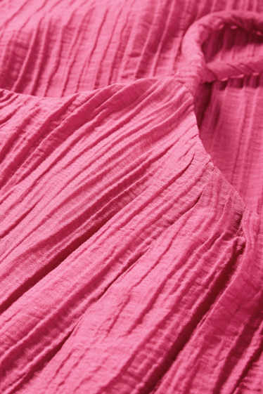 Femmes - Robe évasée - rose foncé
