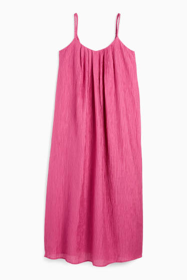 Femmes - Robe évasée - rose foncé