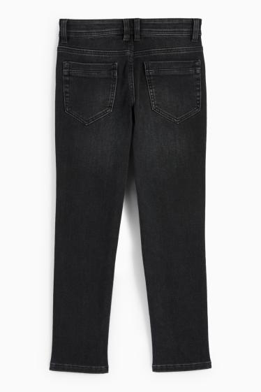 Kinder Buben - Slim Jeans - Thermojeans - Jog Denim - dunkeljeansgrau