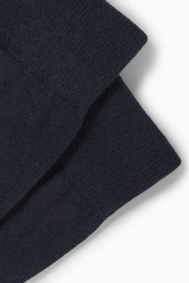 Heren - Set van 3 paar - sokken - LYCRA® - donkerblauw