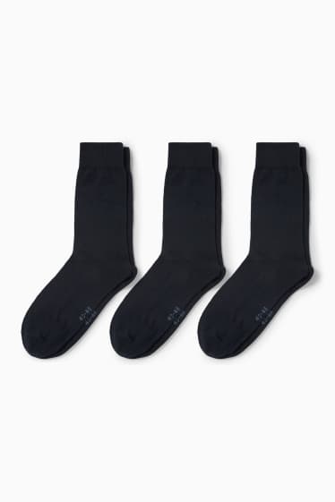 Heren - Set van 3 paar - sokken - LYCRA® - donkerblauw