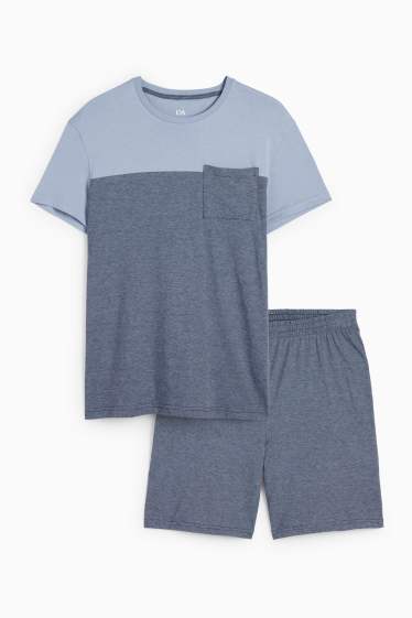 Herren - Shorty-Pyjama - dunkelblau