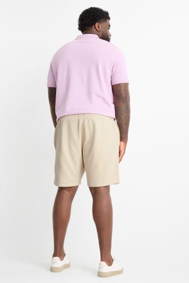 Home - Pantalons curts de xandall - beix clar