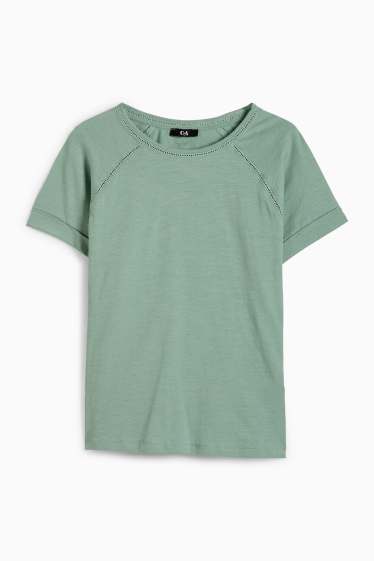 Damen - T-Shirt - Regular Fit - grün