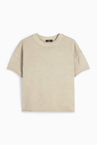 Damen - T-Shirt - Regular Fit - taupe