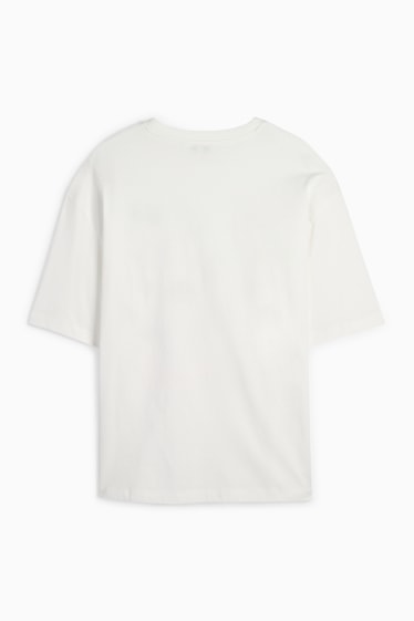 Women - T-shirt - oversized - white