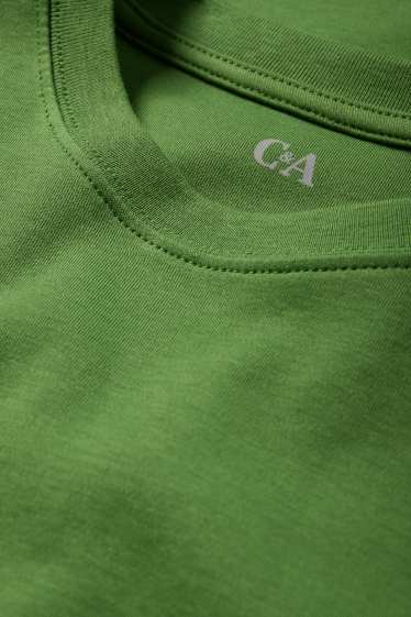Women - Basic T-shirt - oversized - green