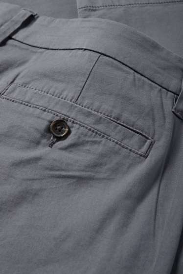 Heren - Chino - tapered fit - donkergrijs