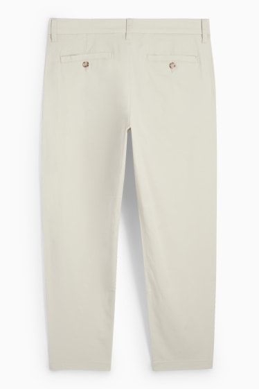 Men - Chinos - tapered fit - cremewhite