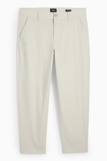 Men - Chinos - tapered fit - cremewhite