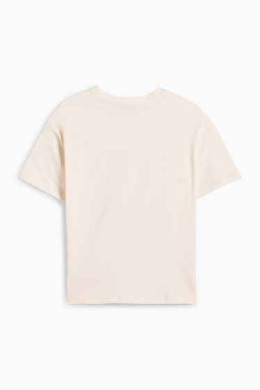 Kinder Mädchen - Bär - Kurzarmshirt - cremeweiss