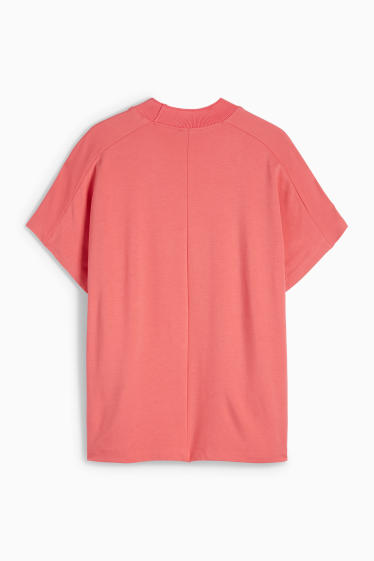 Damen - T-Shirt - Regular Fit - dunkelrosa