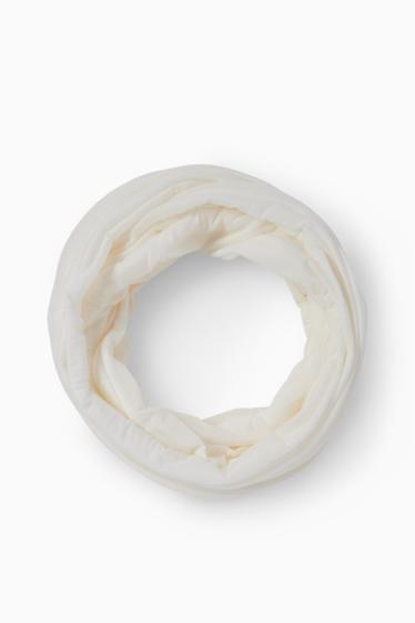Dames - Colsjaal - crème wit
