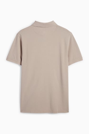 Herren - Poloshirt - beige