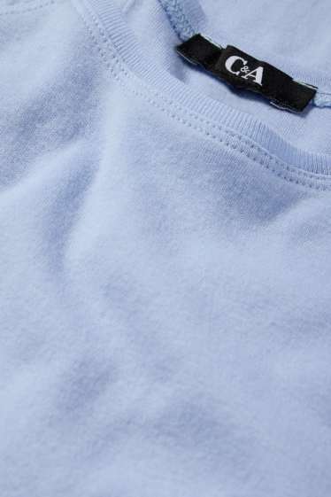 Dámské - Tričko basic - regular fit - světle modrá