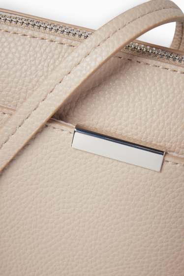 Femmes - Sac à bandoulière - synthétique - beige clair