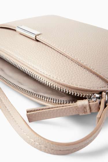 Femmes - Sac à bandoulière - synthétique - beige clair