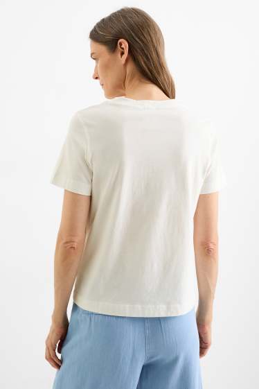 Dames - T-shirt - regular fit - wit