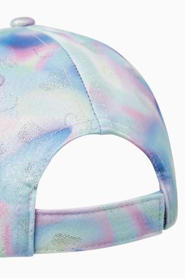 Kinder Mädchen - Herz - Baseballcap - gemustert - rosa