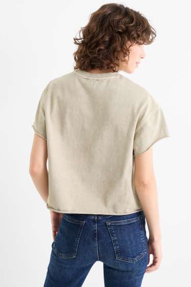 Damen - T-Shirt - Regular Fit - taupe