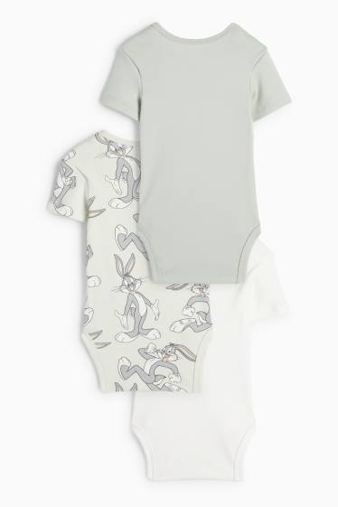 Baby Jungen - Multipack 3er - Bugs Bunny - Baby-Body - weiss