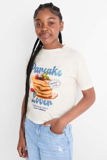 Nena - Pancake - samarreta de mànigues curtes - blanc