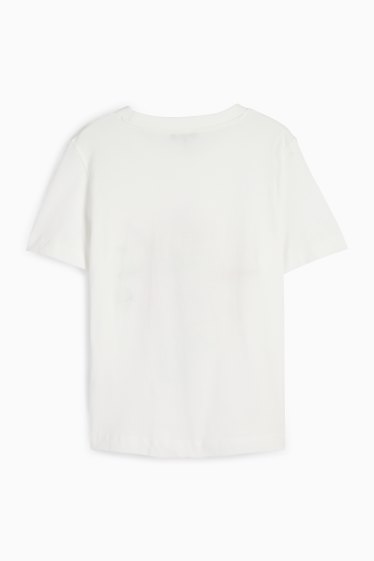 Damen - T-Shirt - Regular Fit - weiß