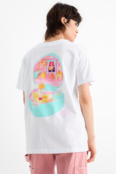 Damen - T-Shirt - Polly Pocket - weiß