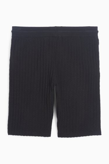 Herren - Shorts - strukturiert - schwarz