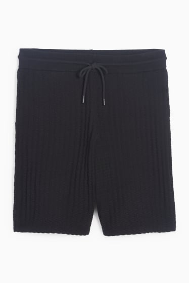 Herren - Shorts - strukturiert - schwarz
