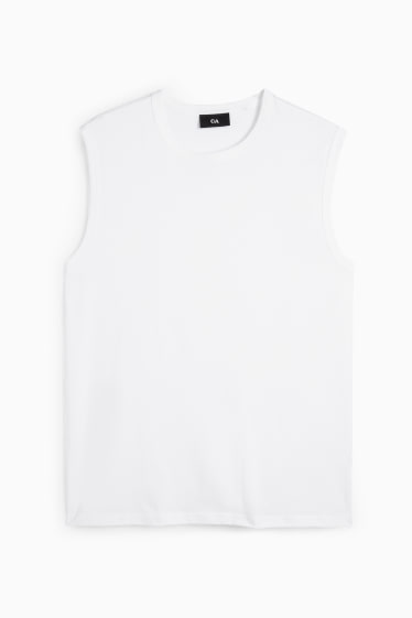 Pánské - Tank top - bílá