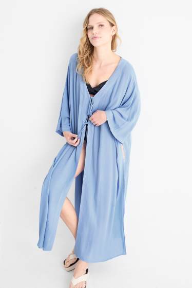 Dámské - Kimono - strukturované - modrá