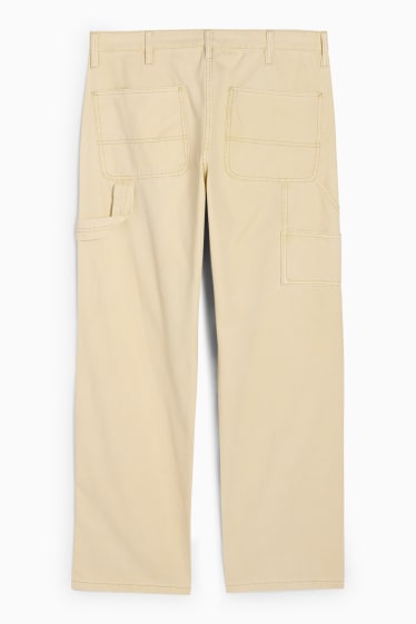 Men - Relaxed jeans - light beige