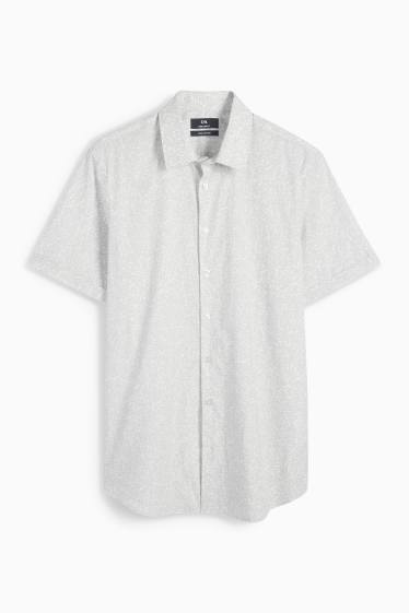 Hommes - Chemise - regular fit - col kent - à motif - vert menthe