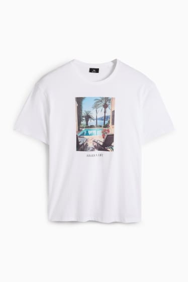 Men - T-shirt - relaxed fit - white