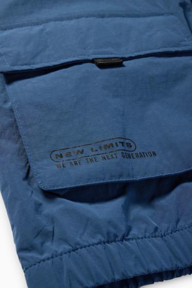 Kinder Jungen - Parka mit Kapuze - blau