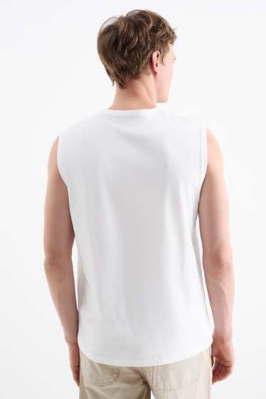 Pánské - Tank top - bílá
