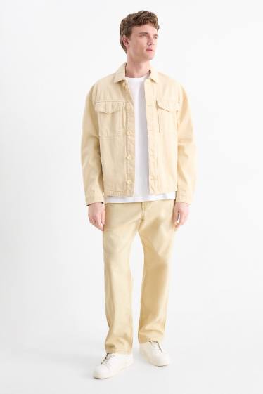 Men - Relaxed jeans - light beige