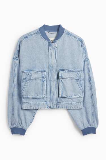 Damen - Jeans-Blouson - helljeansblau