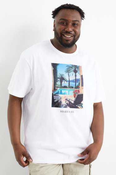 Men - T-shirt - relaxed fit - white