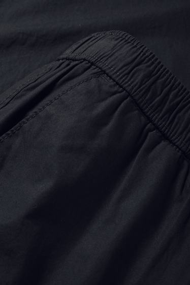 Dames - Pantalon - mid waist - tapered fit - zwart