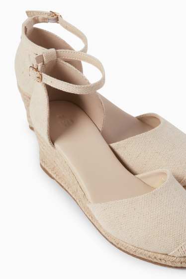 Damen - Espadrilles - hellbeige
