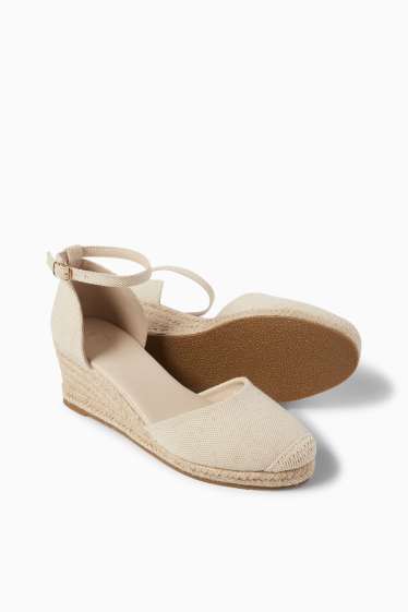 Damen - Espadrilles - hellbeige